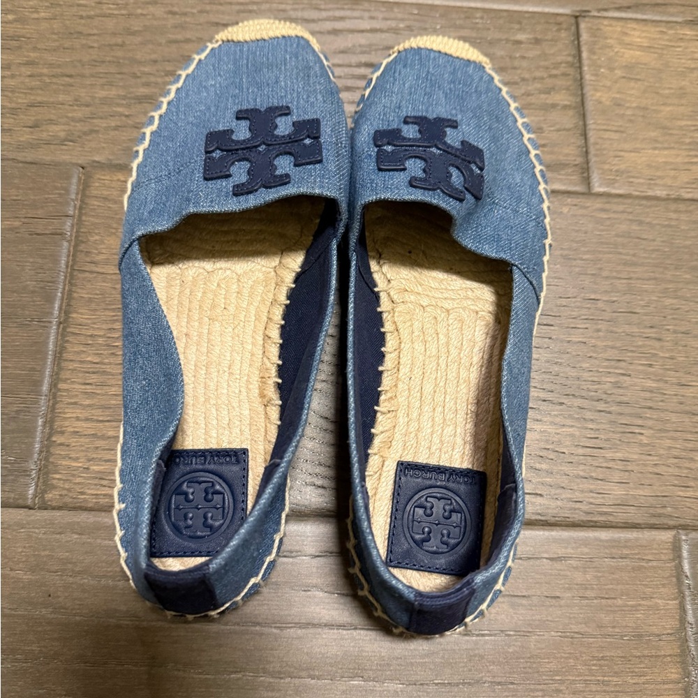 Tory Burch Denim Blue Espadrilles